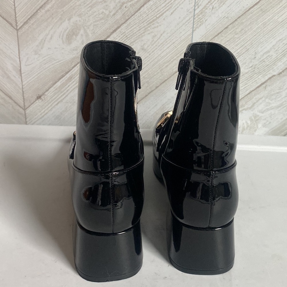 NEW Jeffrey Campbell Prepster horsebit patent ankle boots 6 - Picture 6 of 10